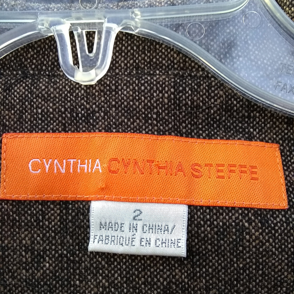 Cynthia Steffe Brown/Black Cropped Blazer - Picture 3 of 5
